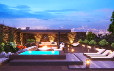 Top Floor New Construction Envigado Apartment with Resort-Like Swimming Pool