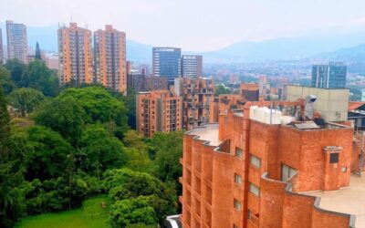 Price Reduced! Below Penthouse 4 BR El Poblado Condo With Open Spaces, Crown Moldings, Built-in Shelving & City Views