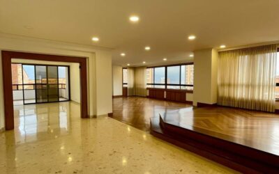 Exclusive One Unit Per Floor 4BR Apartment In Los Balsos (El Poblado); Multiple Balconies, Hardwood Flooring, and Air Conditioning