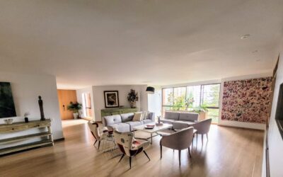Massive 3,143 Sq Ft, Remodeled 3BR El Poblado Apartment – Built-In Media Center and Floor-To-Ceiling Windows