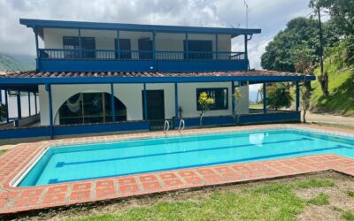 Massive 42 Acre Property Located 1.5 Hours From Medellin In Fredonia – Cultivate Coffee and Lounge By The Pool!