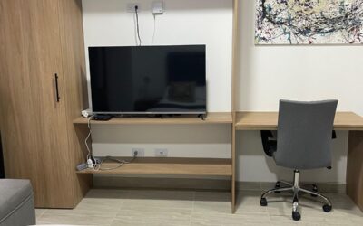 Brand New, Under 75K USD Belen Studio Apartment – Short-Term Rental With Small Terrace Space Just Two Blocks From Parque Belen