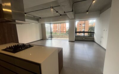 Fairly New 2BR El Poblado Apartment in the Golden Mile with Modern Design and High, Industrial Style Ceilings